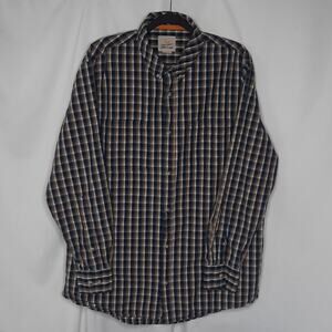Field & Stream Mens Button Down Shirt Long Sleeve Plaid Cotton Large
